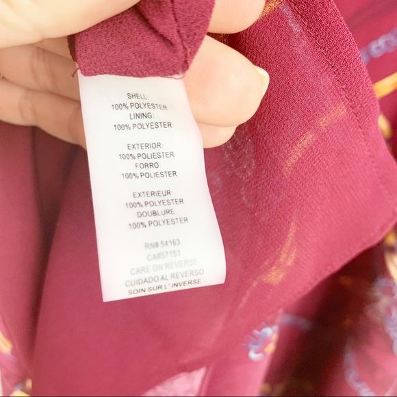 Karl Lagerfeld Red Chain-print Long-sleeve Dress - Picture 7 of 7